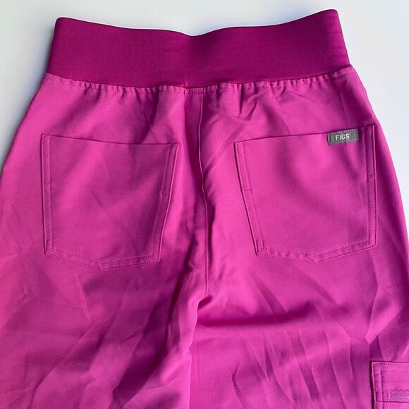 FIGS Zamora Scrub Pants High Waisted Jogger Yoga Waistband Petite Size XXS NEW - Picture 5 of 7
